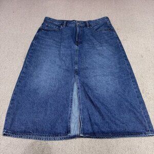 Old Navy Skirt High Rise Blue Pockets Women’s Size 16